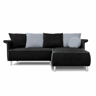 Design Ecksofa Sofa Bettfunktioun Couch Polster Sëtz Eck Sofas Schlofschof Bett