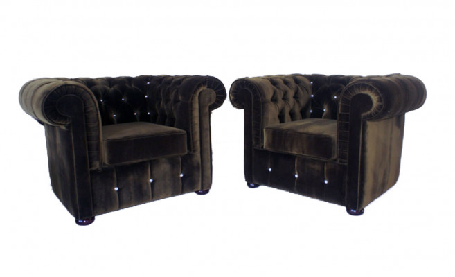 SESSEL CANAPÉ SOFA TELESCHEIER LOUNGE POLSTER CHEF BÜRO DREIENDEN SESSEL CHESTER 13