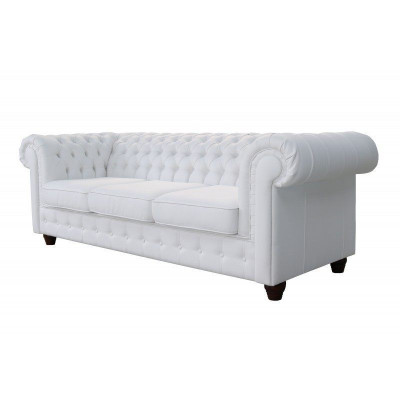 Design Klassiker Chesterfield Grouss XXL Couch Lieder Textil Sofas Couchen 3 Sëtzer