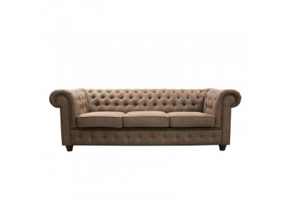 Chesterfield Design Luxus gepolstert Sëtz Couch XXL grouss 3-Sëtz Sofa Couchen