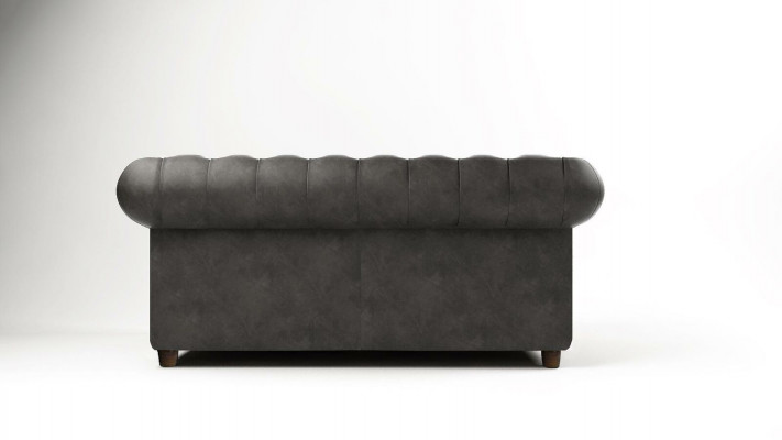 Design Chesterfield Sofa 2-Sëtz Couch gepolstert Lieder Sofas Wunnzëmmer