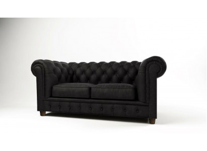 Design Chesterfield Sofa 2-Sëtz Couch gepolstert Lieder Sofas Wunnzëmmer