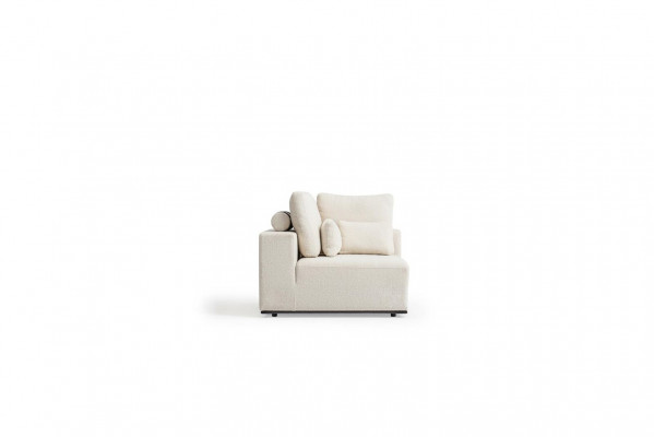 Wunnzëmmer Loungemöbel-Set Beige Polstersofa Couchgarnitur Miwwelen Nei