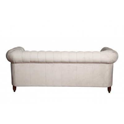 Design Klassiker Chesterfield Polstersofa Couch Garnitur 3 Sëtzer Ledersofa Nei