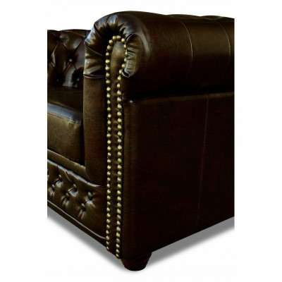 Chesterfield Sofa 2 Sëtz York Canapé Polster Sofas Couchen Nei