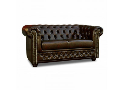 Chesterfield Sofa 2 Sëtz York Canapé Polster Sofas Couchen Nei