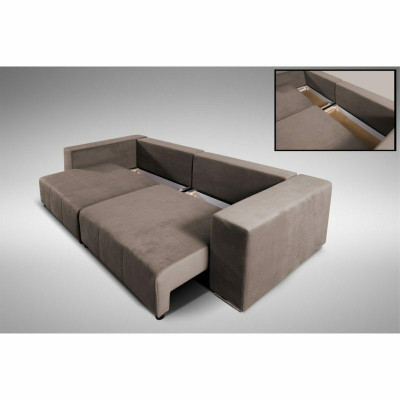 Canapé 4 Sëtzer Grouss XXL Bettfunktioun Canapé Canapéen Wunnzëmmer Design Nei