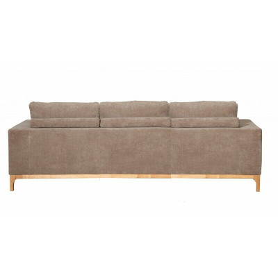 Sofa 3-Sëtzer Couch Polstersofa Couchen Wunnzëmmer Design Textil Stoff Nei