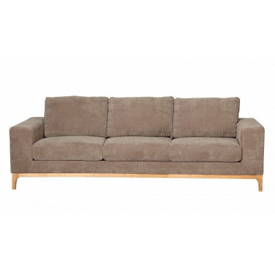 Sofa 3-Sëtzer Couch Polstersofa Couchen Wunnzëmmer Design Textil Stoff Nei