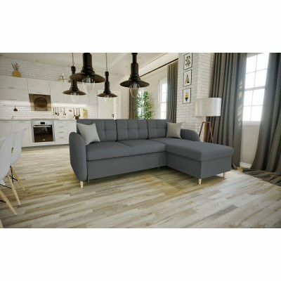 Design-Ecksofa Sofa Schlofffunktion Canapé Polstersëtz Ecksofa Schloffcanapé Eck