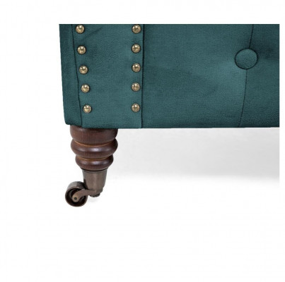 Klassesch Chesterfield Miwwelen Dräisëtzer Couch Textil Sofa Edelt Design