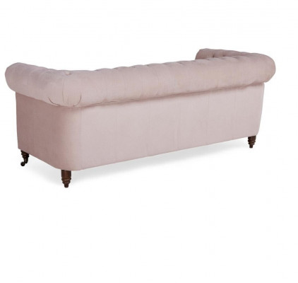 Klassesch Chesterfield Miwwelen 3 Sëtz Canapé Textil Stoft Sofa Edel Design Nei