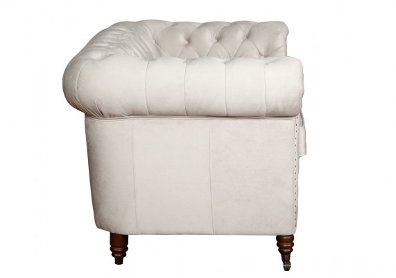 Chesterfield 3 Sëtzer Sofa Lieder-Sofa Couch Polster Sëtz Garnitur Drësëtzer Nei