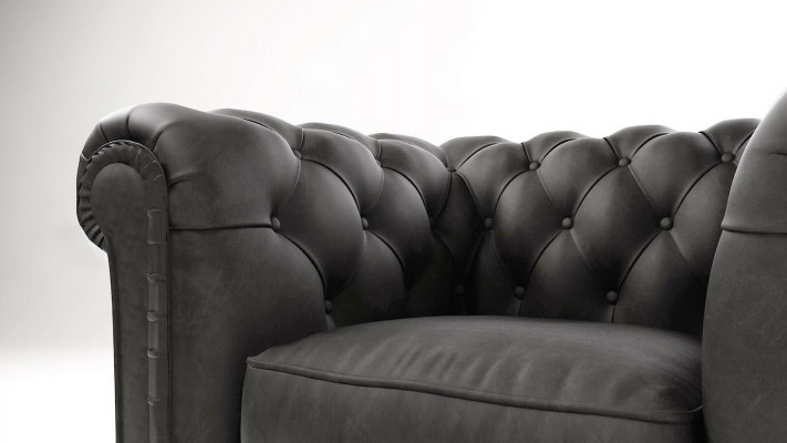 Edel Design Chesterfield Sëtzgepolster Fernsehsëtz Lounge Club Stoff