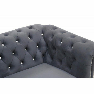 Chesterfield York Blink 3 Sëtzer Canapé Polster Sofas Couchen Neit Sofa Designer