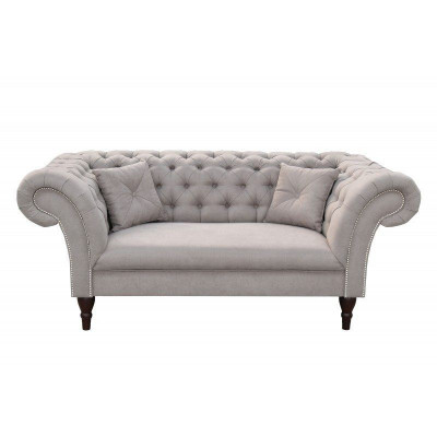 Chesterfield Design Sofa Couch 2-Sëtzer Polstersofa Couch 2er Garnitur Nei