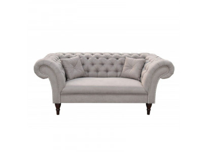 Chesterfield Design Sofa Couch 2-Sëtzer Polstersofa Couch 2er Garnitur Nei
