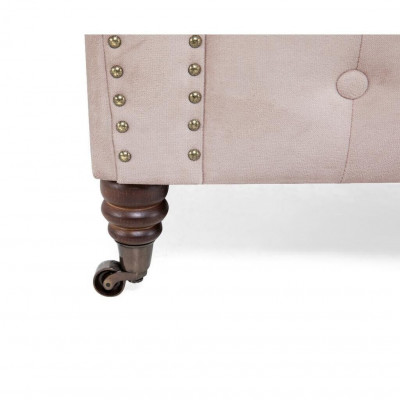 Luxus 2-Sëtzer Canapé Polstersofa Textilstoff Couches Garnitur Chesterfield Neit