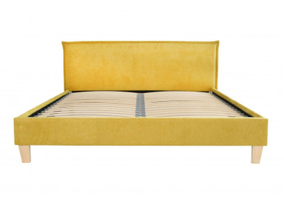 Duebelbett, Bett, Better, Këssen, Schlofkummer, Bettkëscht, Bestietnes, Giel Textil, Stoff.