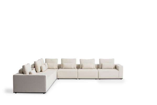 Sofa L-Form Luxus Polstersofa Wunnzëmmer Textil Nei Miwwelen Modern Canapé