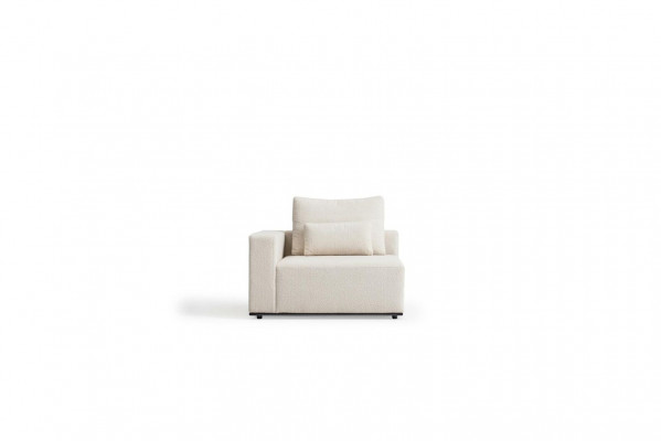 Wäiss Sëtzgruppe Eckcouch Textil Sofas Wunnzëmmer Eckeckgarnitur Modern