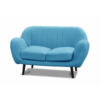 Stoffsofa 2-Sëtzer Couch Polster Designer Büro Office Couches Sofa Kanzlei Bank