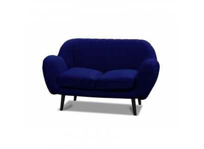 Stoffsofa 2-Sëtzer Couch Polster Designer Büro Office Couches Sofa Kanzlei Bank