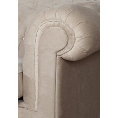 Chesterfield 1-Sëtz Fernsehsessel Club Lounge Relax Sessel Textil Lieder Sofaen