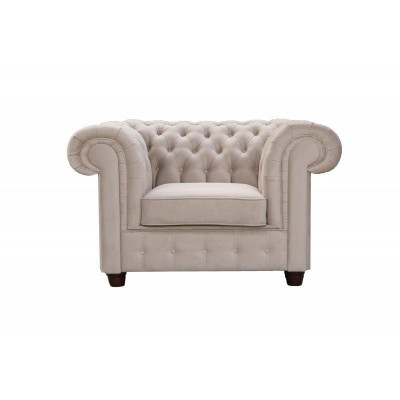 Chesterfield 1-Sëtz Fernsehsessel Club Lounge Relax Sessel Textil Lieder Sofaen