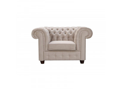 Chesterfield 1-Sëtz Fernsehsessel Club Lounge Relax Sessel Textil Lieder Sofaen