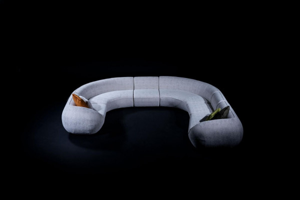 Polster U-Form Wunnlandschaft Wunnzëmmer Garnitur Luxus Canapé Modern