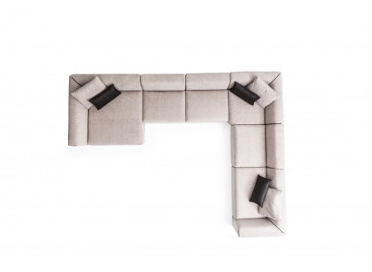 Luxus Eckcouch an U-Form Wunnzëmmer Set Modern Wunnzëmmer Polstersofa Nei