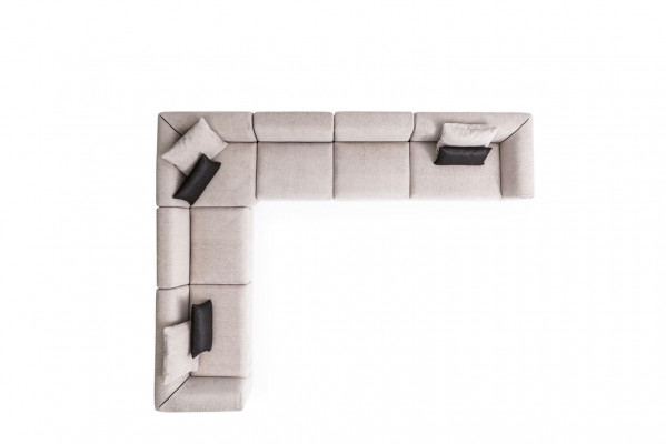 Ecksofa Sofa U-Form Polstersofa Wunnzëmmer Design Designer Sëtzlandschaft