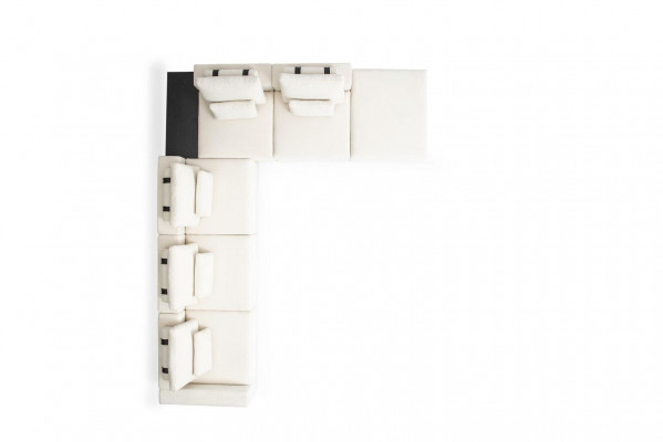 Eckcouch Set L-Form Couch Design Polsterkanapé Modulares Couchsystem