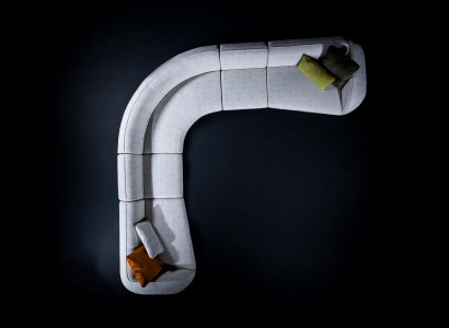 Wunnzëmmer Ecksofa Luxus L-Form Sofa Modern Sëtzberäich Lounge Sëtzgrupp