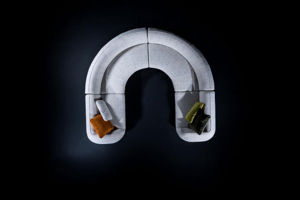 Luxus Ecksofa U Form Sofa Wunnzëmmer Polstersofa Modern Design Miwwelen