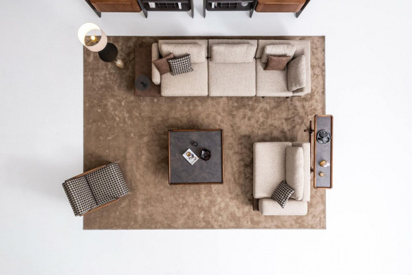 Sofagarnitur Set Design Modern Polstersofa Luxus Wunnzëmmer Stoffgarnitur
