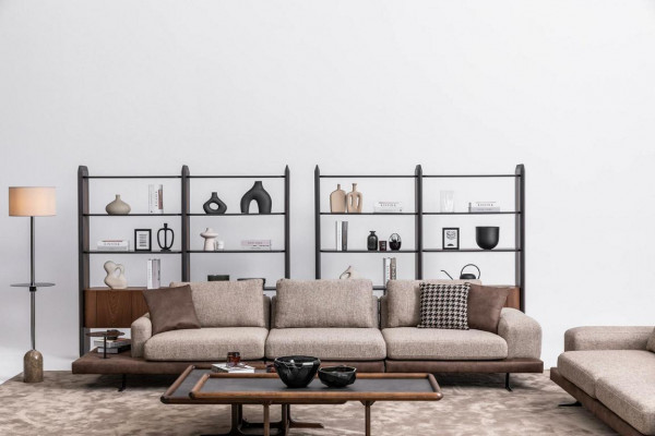 Sofagarnitur Set Design Modern Polstersofa Luxus Wunnzëmmer Stoffgarnitur