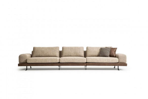 Sofa Set Wunnlandschaft Ecksofa Garnitur Stëffgarnitur Textil Sofas