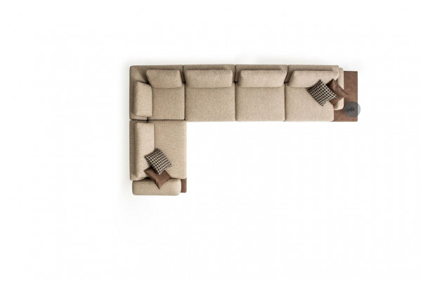 Eckcouch L-Form Wunnzëmmer Couch Design Modern Polstersofa Miwwelen