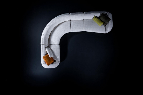 Eckcouch-Garnitur Modern Designer L-Form Sofa Couch Wunnzëmmerméifeler