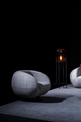 Wunnzëmmermiwwele Set Fënnefsëtzer Fotell Polstermiwwel Sofa Miwweldesign 2stéckeg