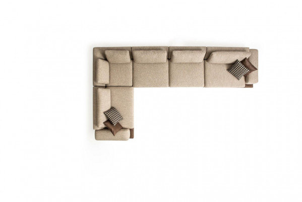 Ecksofa Wunnzëmmer Sofa L-Form Nei Couche Modern Polstersofa Textil