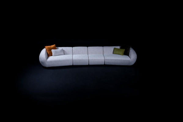 Grouss Sechser Sëtzschof fir d'Wunnzëmmer Couch Polstersofa Luxus Designer Miwwel