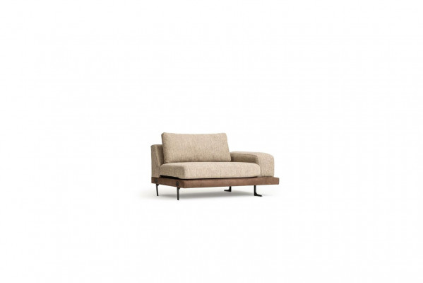 Grousst beige Sofa Polstermöbel Sechsplaze Designer Sëtzgrupp Textil