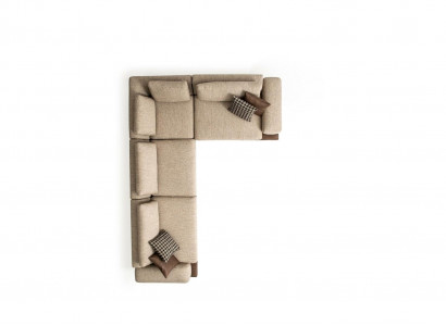 Beige Eckcouch Polstersëtzegarnitur L-Form Sofa Modern Wunnlandschaft Canapé