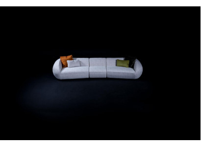 Gestofféiert Miwwelen Sechsseeter Wunnzëmmer Couche Textil Sofaen Modern Miwwelen