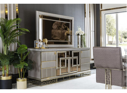 Iesszëmmer Set Gro Anriicht Spigel Luxus Schéin Design Elegantes Neit 2tlg.