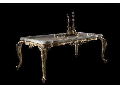 Moderne Luxus Iessdësch Eleganten Dësch klassesch Iesszëmmer Dëscher Miwwelen Gold