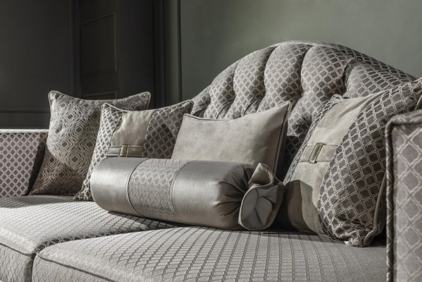 Wunnzëmmer Set Gro Sofa-Garnitur Elegante Fotell Modern Bäizëll Dëscht Nei 3 Stécker.